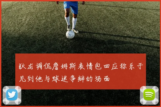 狄龙调侃詹姆斯表情包回应称乐于见到他与球迷争辩的场面